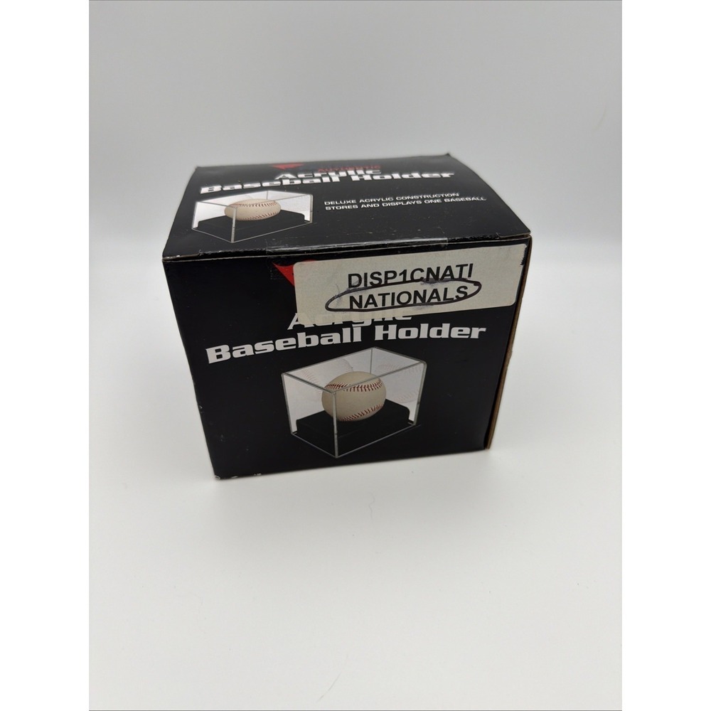 Baseball Holder Display Case BCW Autograph Stand Acrylic Storage Nationals